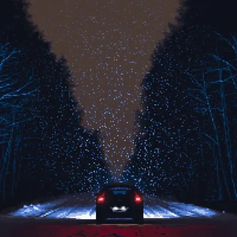 Winter forest road 2