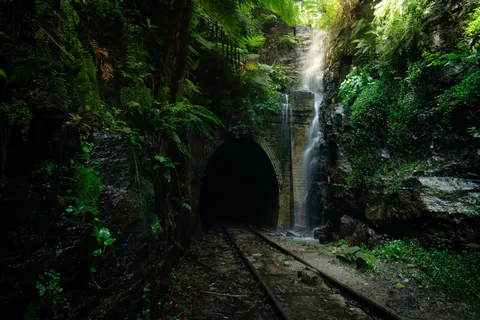 An abandoned tunnel in Australia