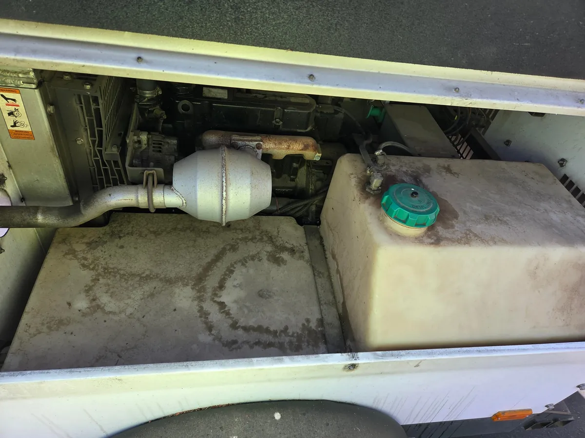 Cleaned a towable diesel generator at work.