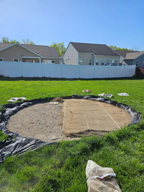 My largest DIY undertaking - first time fire pit + patio seating area build