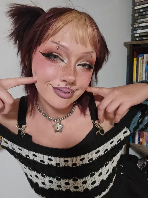 Tried my hand at egirl style makeup