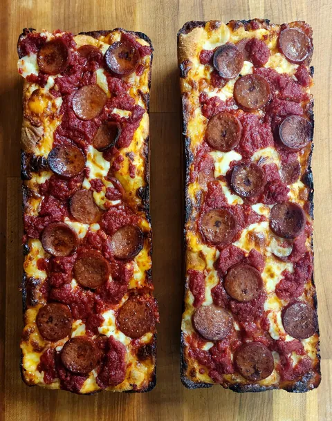 Loaf Pan Pizzas [homemade]