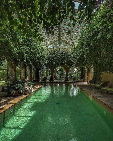 The dreamy pool at Château de Sannes, an 18th-century castle in the Luberon.