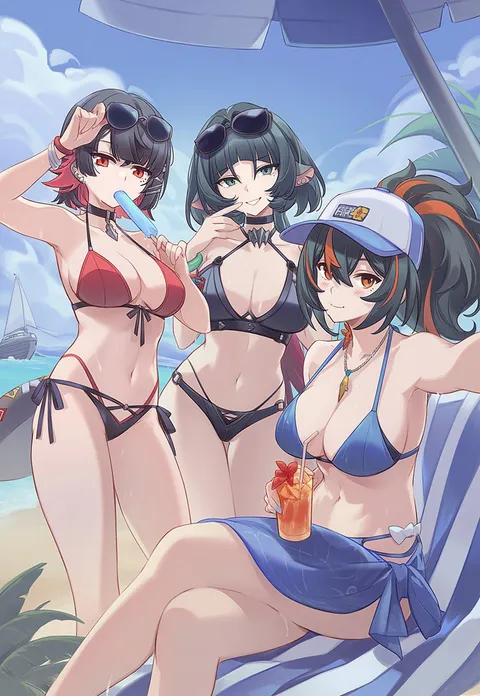 Ellen Joe, Jane Doe and Zhu Yuan [Zenless Zone Zero]