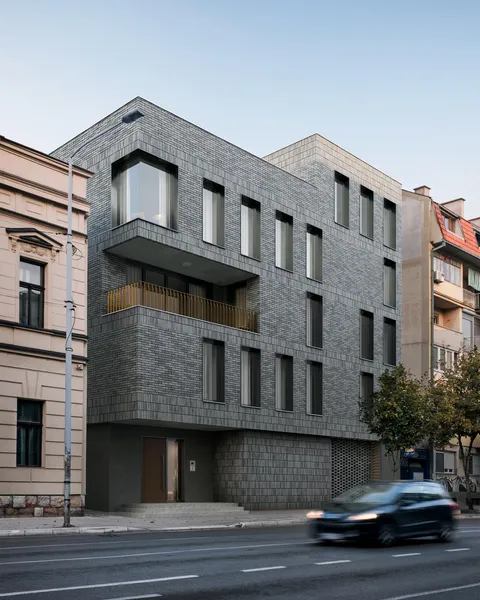 Brick residential building (rendering, personal project)