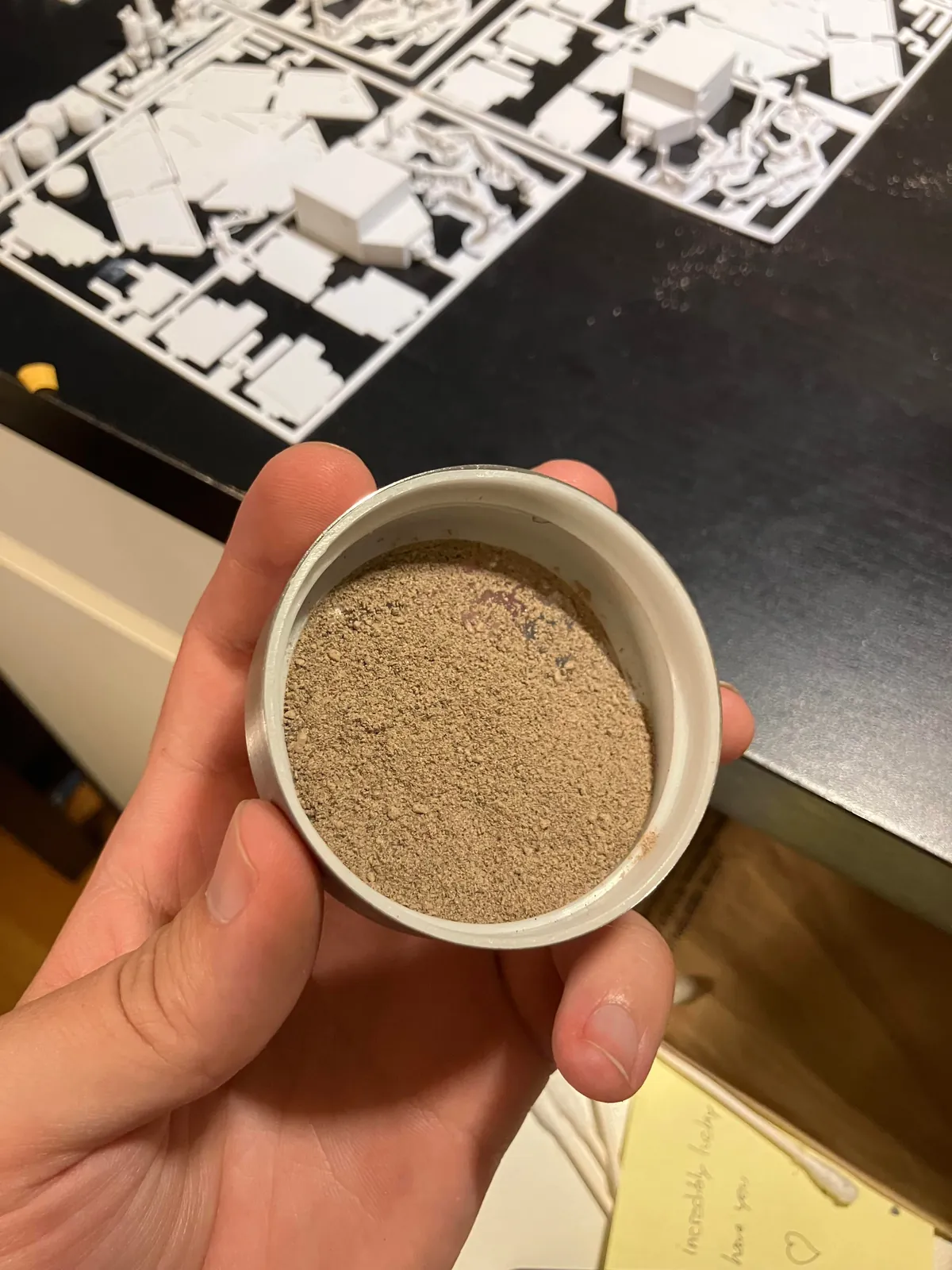 Dusted my Opportunity model with real Mars regolith simulant