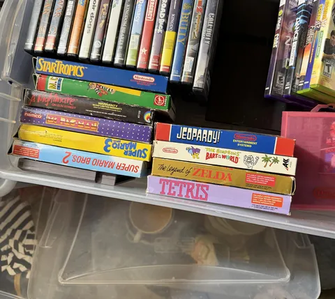 Found my wife’s NES games from when she was a kid 🕹️