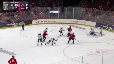 Ovechkin scores the first playoff OT winner of his career. Caps win 3-2