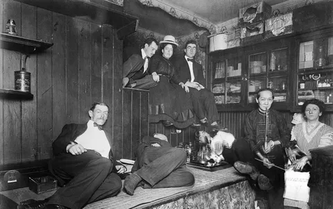 New York City opium den in 1925