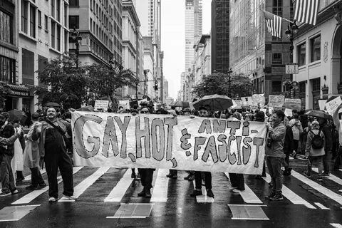 Sending love to my 🏳️‍🌈 friends. (No Kings - NYC - 6/14)