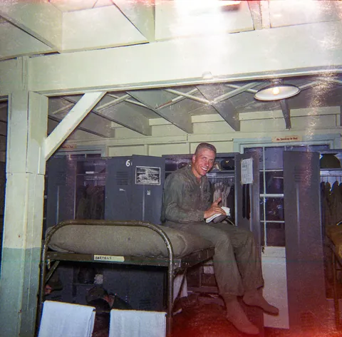 Some of my late uncles photo's from 1968 after he was drafted into the U.S. Army and sent to Vietnam. Photos are from his time in training and from after he was sent Vietnam. He can be seen in photos 1, 2, 6, 7, 8, 10, 12, 14, 15, 18, and 20.