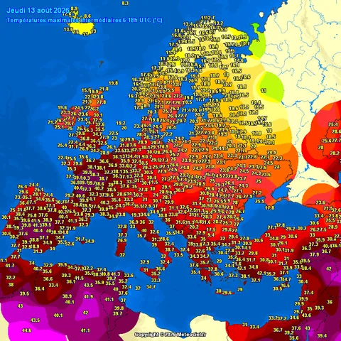 Weather in Europe Today