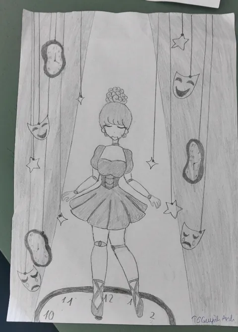 My painting only got 6/10 in art class 😭