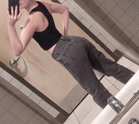 F18 - public bathroom selfies (only i keep getting more naked)