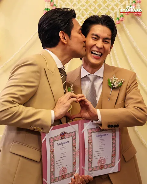 PorschArm have officially tied the knot, registering their union at a civil office following the enactment of the Marriage Equality Law in Thailand.