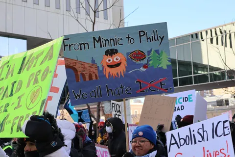 Minneapolis - Yesterday's Government Plaza Protest [OC]