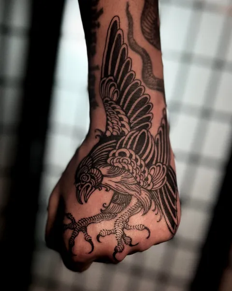 Hand Tattoo by Lukey Wolf - Done at Red Point Tattoo London UK - @lukey.wolf