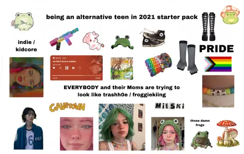 being an alternative teen in 2021 starter pack