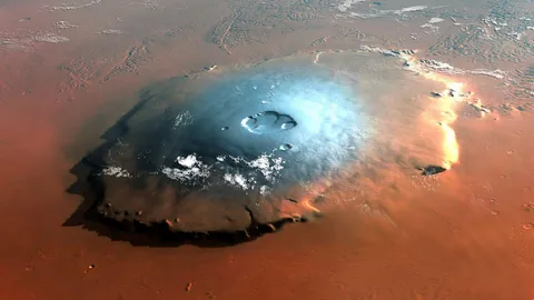 Mars boasts a volcano bigger than the entire state of Hawaii.