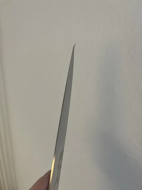 Found this on my brand new knife after its first use by my gf