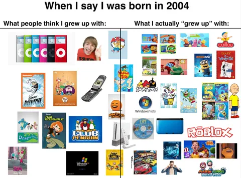 What being born in 2004 was ACTUALLY like starterpack 