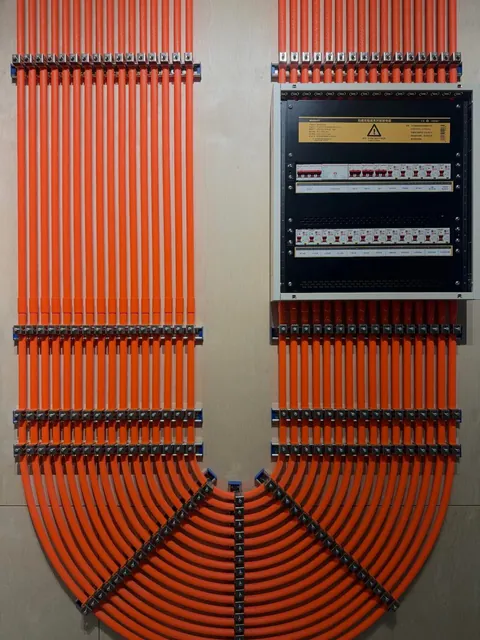 pipe and cable management of this place