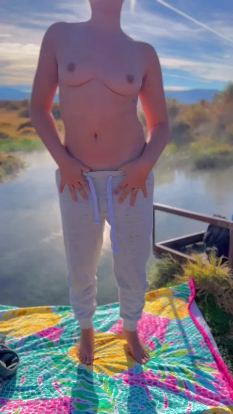 I tell myself to keep my clothes on everytime I go on a hike