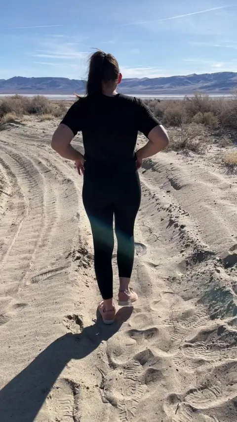 I can’t even go on a hike without getting cute and cheeky