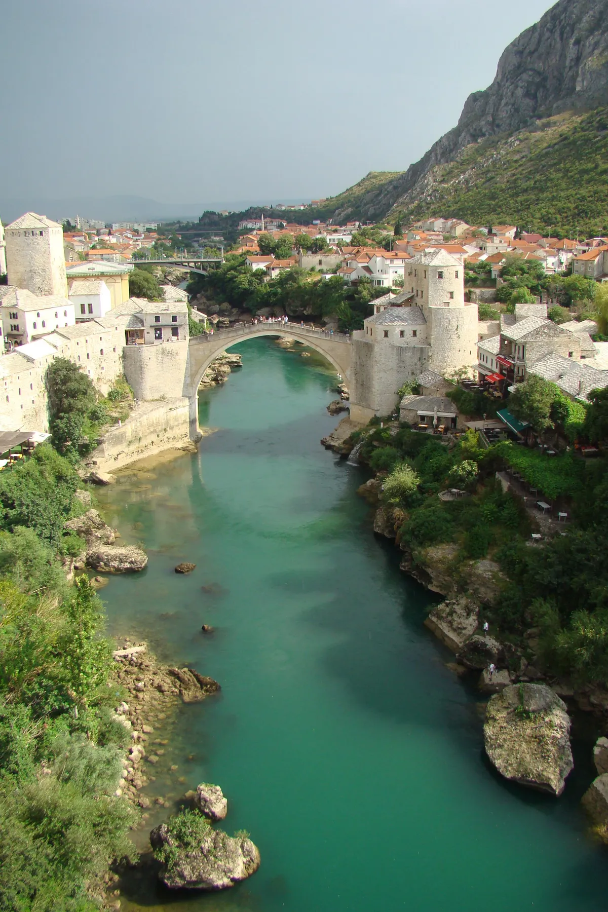 Mostar, Bosnia and Herzegovina: one of the great surprises during a trip to the Balkans. It's a city that still shows big scars of the war in the 90s.