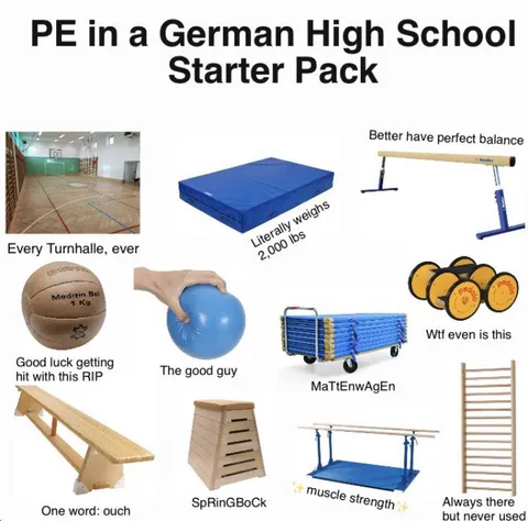 PE in a German high school starter pack 