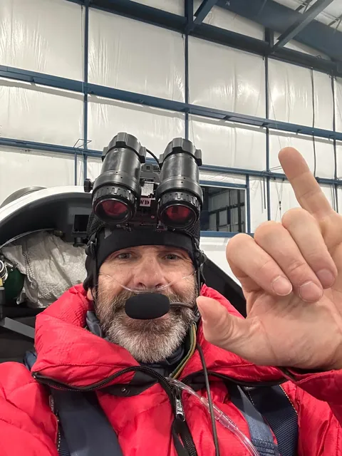 In 2023, Gordon Boettger broke the world record with a glider, covering a distance of 3000km in 17 hours with the help of night vision goggles and oxygen supply.