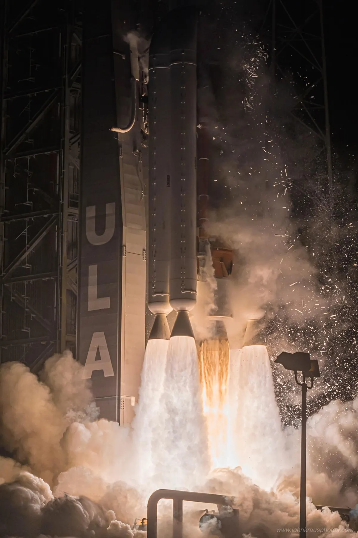 A dramatic, closeup look at Thursday’s Atlas V rocket launch — photo captured with a sound-triggered camera I placed 500 feet from the rocket.