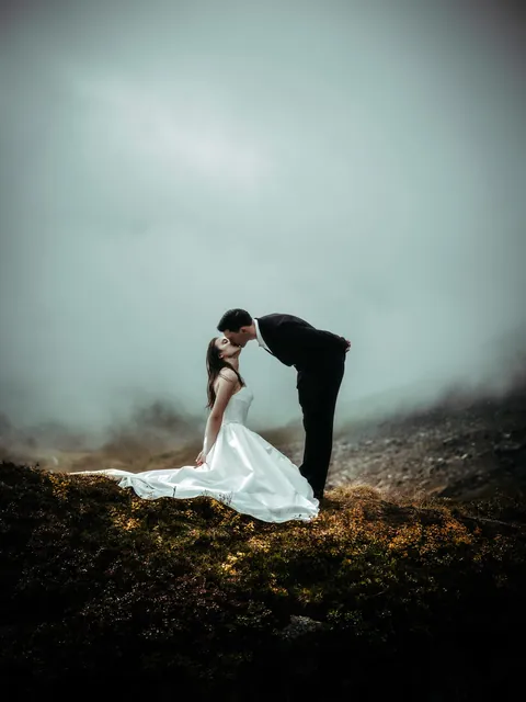 ITAP of a couple in the mist [Portrait]