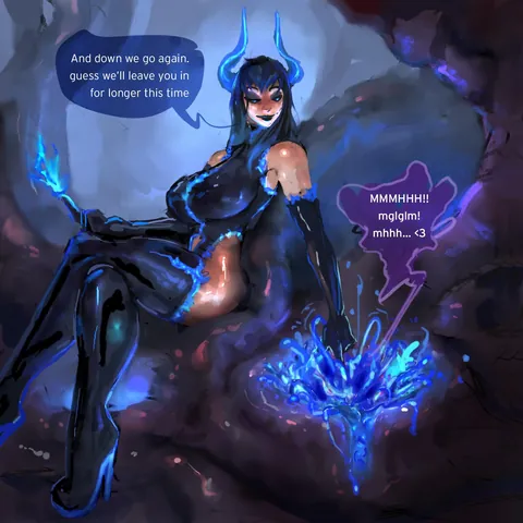 Squel's Cursed Collar 2 (2/2). by (convolute) [F/F/M]