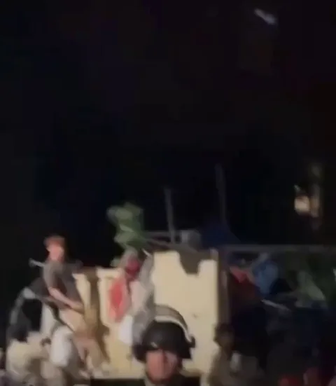 Frat guys from Arizona State U help police throw Hamas flags and Hamas supporter tents in the trash