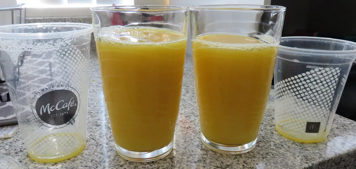 The Difference Between a Small vs Medium Orange Juice at McDonalds