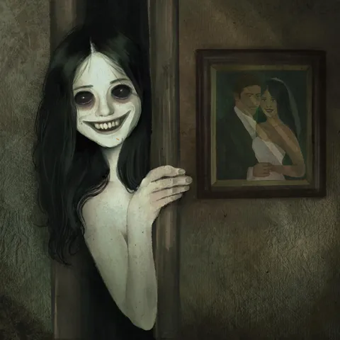 I don't recognize my wife anymore (art by me)