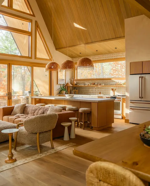 A-frame cabin with spacious living spaces in Bethel, Oxford County, Maine [1400x1795]