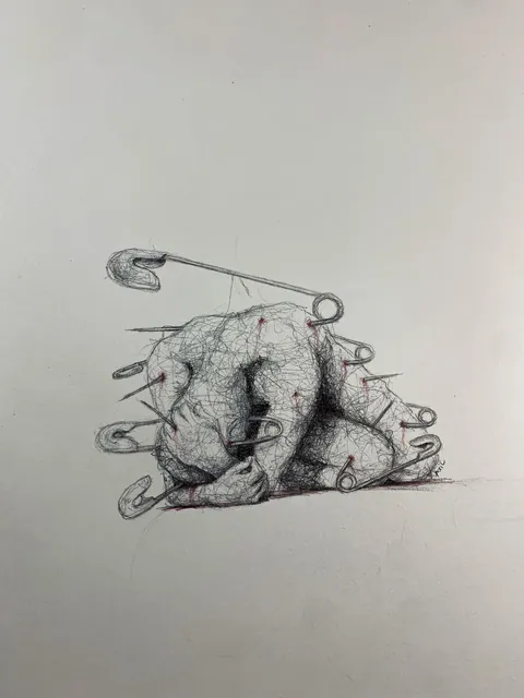 Some unsettling things I drew with a ballpoint pen [OC]
