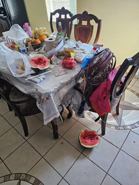 Heard a loud thud, it was my watermelon. It was still hissing