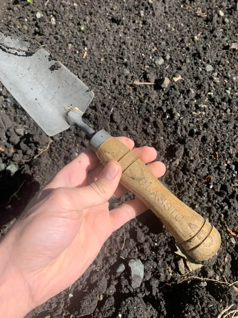 I didn’t own a hand shovel so I was using a large shove to garden, and dug this out of the ground. Level 2 reached!