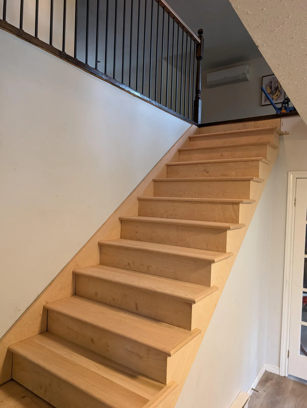 Re-did my stairs after removing carpet 