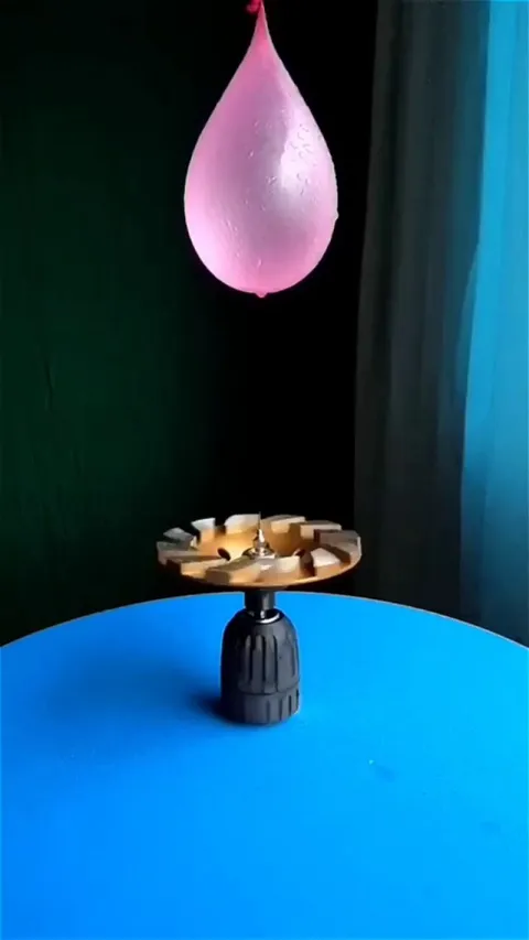 This water balloon popping on the wheel turned out more satisfying than I expected
