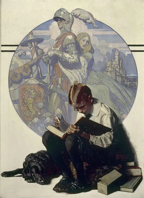 Dreams, Norman Rockwell, oil on canvas, 1923
