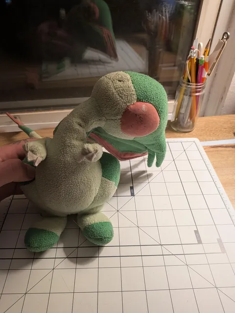 my well-loved 2004 flygon plush