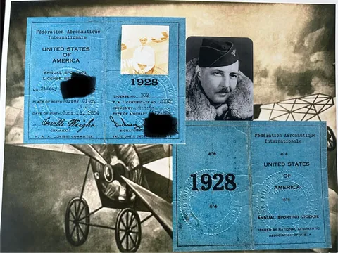 Great Grandpa Sid fought in WWI WWII and Korea his pilot’s license was signed by Orville Wright