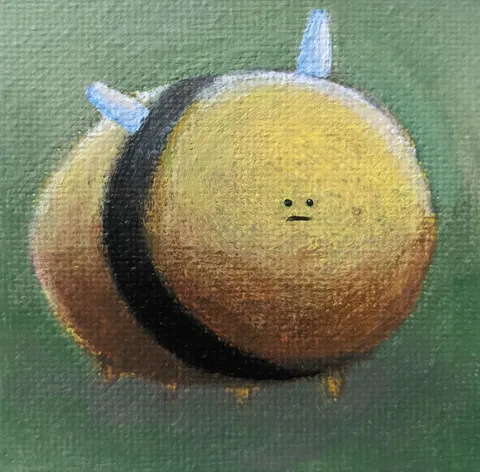 I made this painting called 'bee'