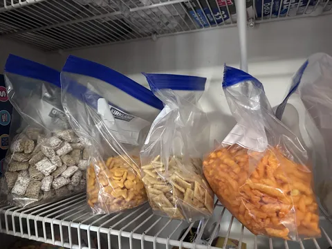 My husband unnecessarily bags food