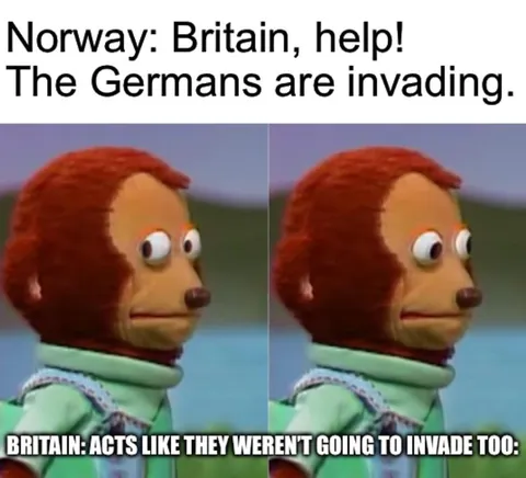 “We tried to save the Norwegians.”