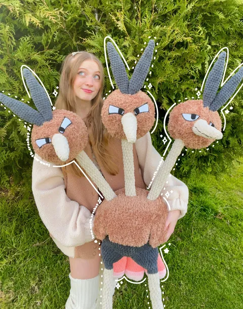 I spent 100+ hours making this Dodrio Crochet Sculpture!!